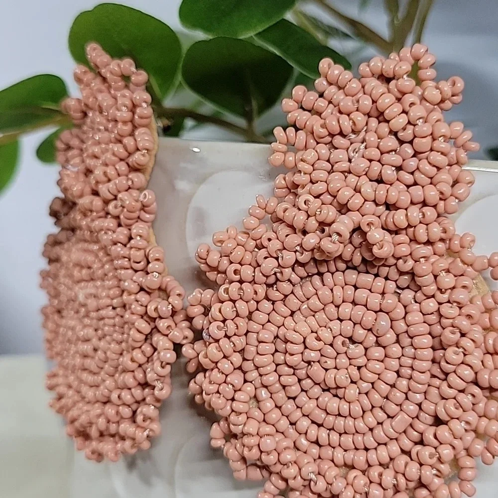 🔥LAST PAIR🔥 Seed Bead Embellished Drop Earrings